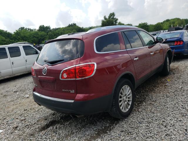 5GALVBED0AJ175612 - 2010 BUICK ENCLAVE CXL RED photo 4