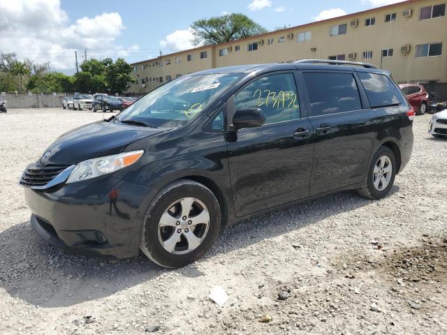 5TDKK3DC7CS182080 - 2012 TOYOTA SIENNA LE BLACK photo 1