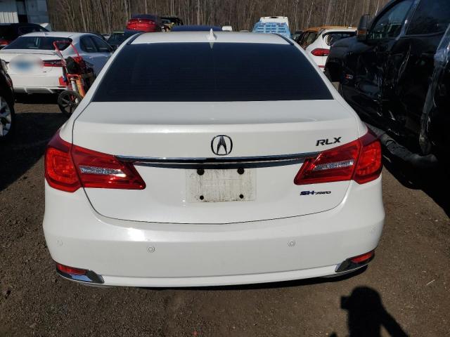 JH4KC2F92EC800014 - 2014 ACURA RLX SPORT HYBRID ADVANCE WHITE photo 6