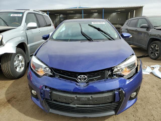 5YFBURHE0FP296783 - 2015 TOYOTA COROLLA L BLUE photo 5