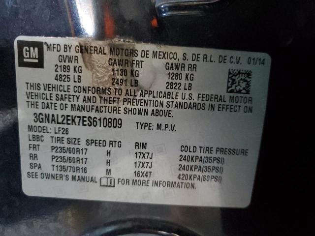 3GNAL2EK7ES610809 - 2014 CHEVROLET CAPTIVA LS BLUE photo 13