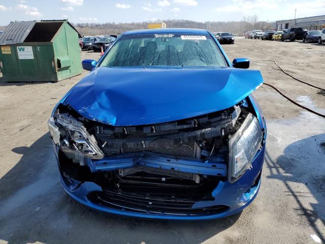 3FAHP0JA4CR337383 - 2012 FORD FUSION SEL BLUE photo 5