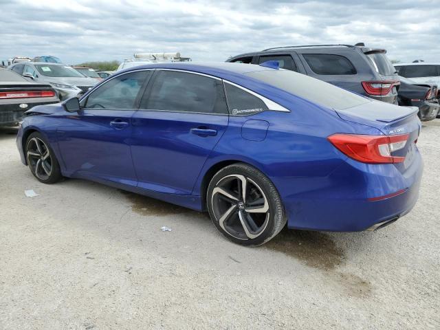 1HGCV1F38JA193467 - 2018 HONDA ACCORD SPORT BLUE photo 2