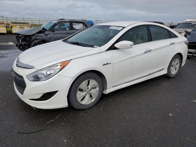 KMHEC4A42FA139423 - 2015 HYUNDAI SONATA HYBRID WHITE photo 1