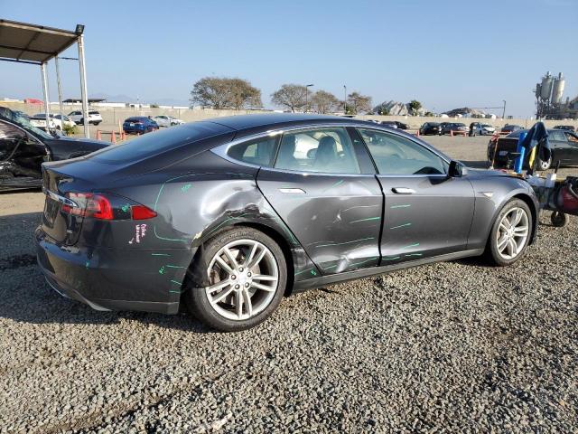5YJSA1H14EFP63933 - 2014 TESLA MODEL S GRAY photo 3