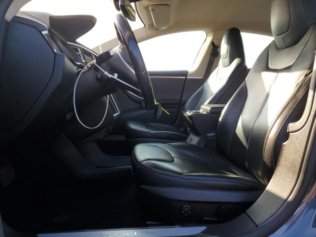 5YJSA1H14EFP63933 - 2014 TESLA MODEL S GRAY photo 7