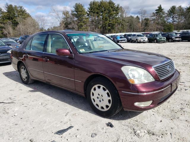 JTHBN30F610050305 - 2001 LEXUS LS 430 BURGUNDY photo 4