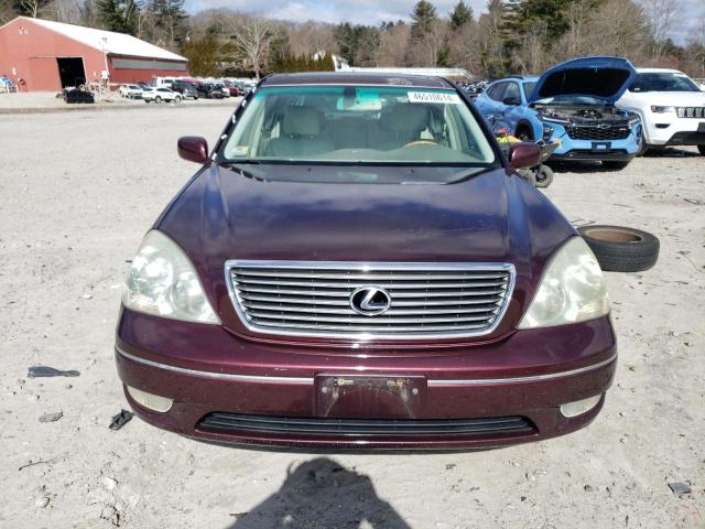 JTHBN30F610050305 - 2001 LEXUS LS 430 BURGUNDY photo 5