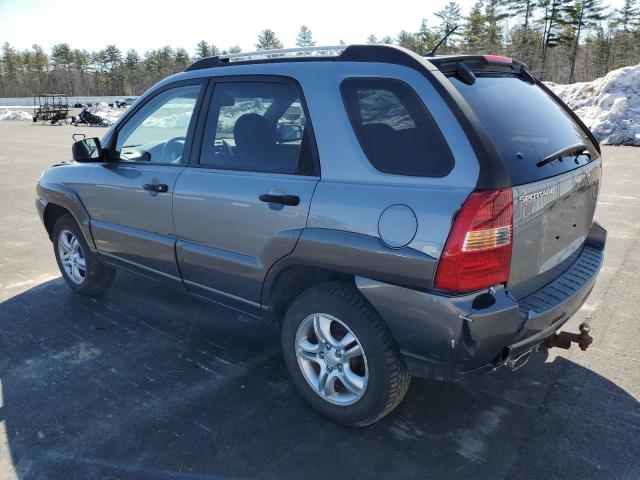 KNDJE723377434565 - 2007 KIA SPORTAGE EX GRAY photo 2