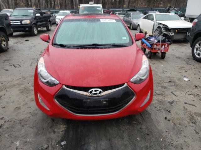 KMHDH6AE0DU011520 - 2013 HYUNDAI ELANTRA CO GS RED photo 5