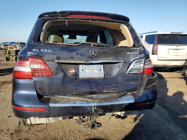 4JGDA5HBXFA545462 - 2015 MERCEDES-BENZ ML 350 4MATIC BLUE photo 6
