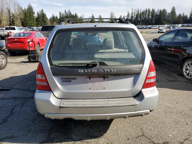 JF1SG65654G740876 - 2004 SUBARU FORESTER 2.5XS Argent photo 6