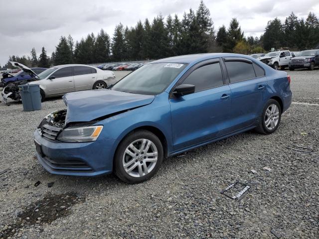 3VW2K7AJ7FM354975 - 2015 VOLKSWAGEN JETTA BASE 蓝色 照片 1