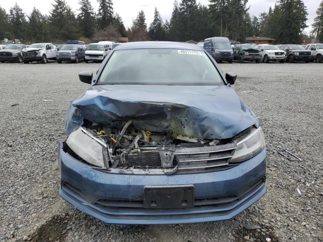 3VW2K7AJ7FM354975 - 2015 VOLKSWAGEN JETTA BASE 蓝色 照片 5