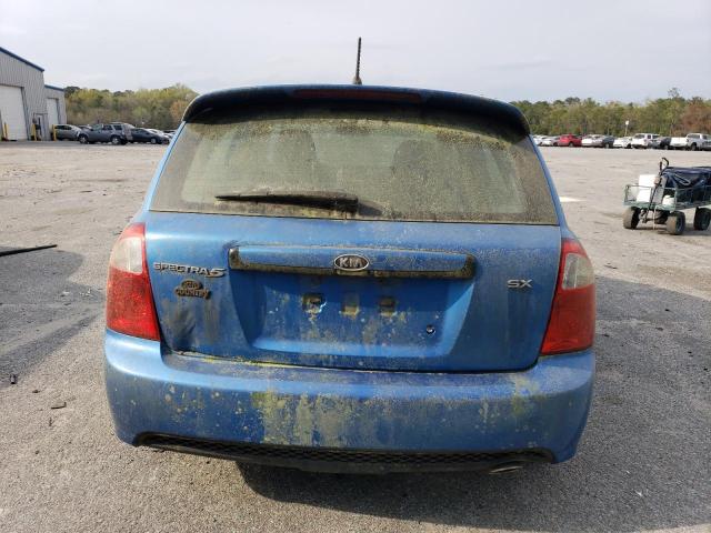 KNAFE161675008146 - 2007 KIA SPECTRA5 SX BLUE photo 6