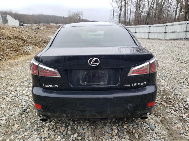 JTHCK262365002833 - 2006 LEXUS IS 250 BLACK photo 6