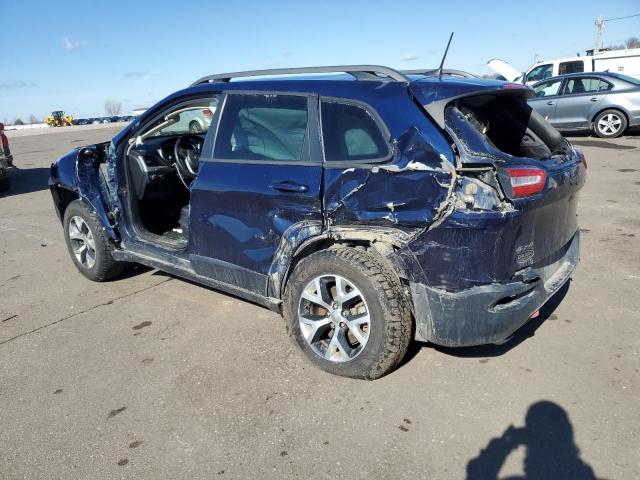 1C4PJMBS9FW786288 - 2015 JEEP CHEROKEE TRAILHAWK BLUE photo 2