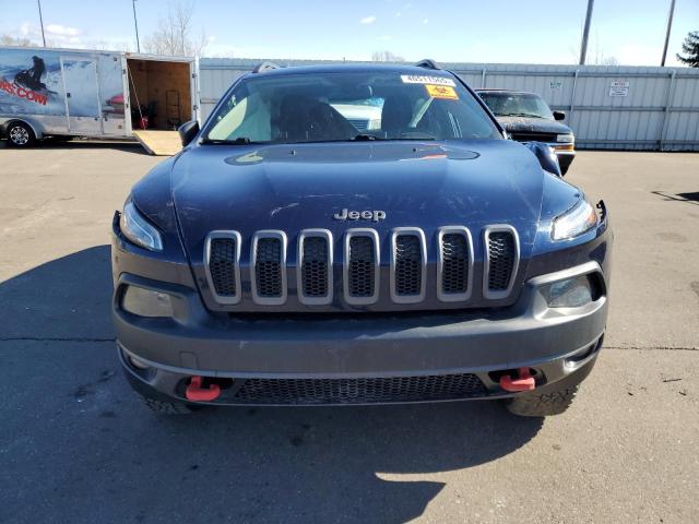 1C4PJMBS9FW786288 - 2015 JEEP CHEROKEE TRAILHAWK BLUE photo 5