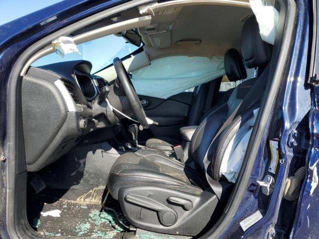 1C4PJMBS9FW786288 - 2015 JEEP CHEROKEE TRAILHAWK BLUE photo 7