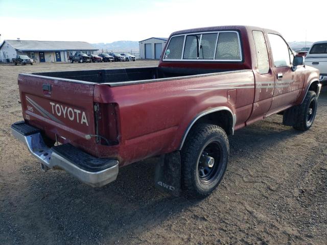 JT4VN13G0M5057880 - 1991 TOYOTA PICKUP 1/2 TON EXTRA LONG WHEELBASE SR5 BURGUNDY photo 3