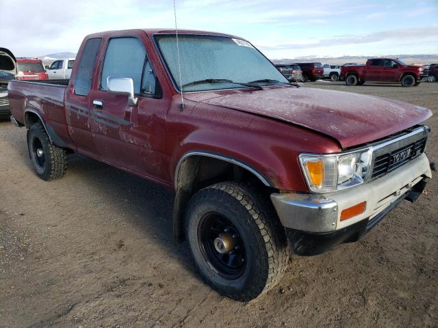 JT4VN13G0M5057880 - 1991 TOYOTA PICKUP 1/2 TON EXTRA LONG WHEELBASE SR5 BURGUNDY photo 4