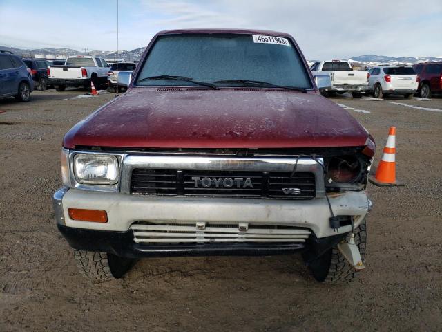 JT4VN13G0M5057880 - 1991 TOYOTA PICKUP 1/2 TON EXTRA LONG WHEELBASE SR5 BURGUNDY photo 5