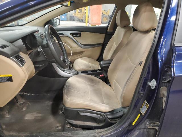 5NPDH4AE6DH278308 - 2013 HYUNDAI ELANTRA GLS BLUE photo 7