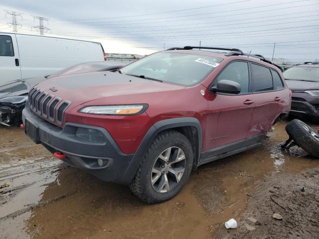 1C4PJMBS5EW299989 - 2014 JEEP CHEROKEE TRAILHAWK RED photo 1