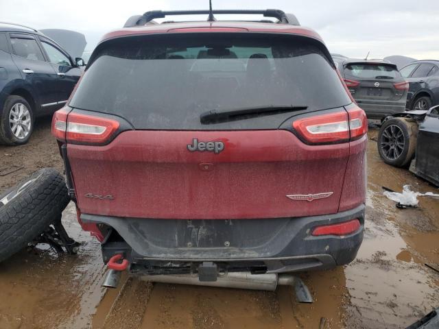 1C4PJMBS5EW299989 - 2014 JEEP CHEROKEE TRAILHAWK RED photo 6