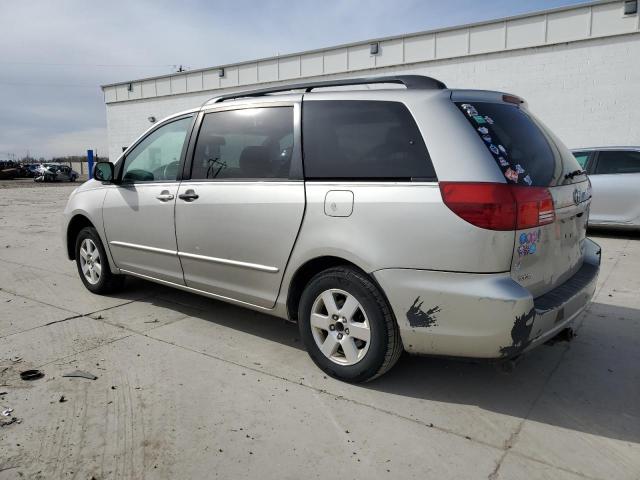 5TDZA23C35S385256 - 2005 TOYOTA SIENNA CE SILVER photo 2