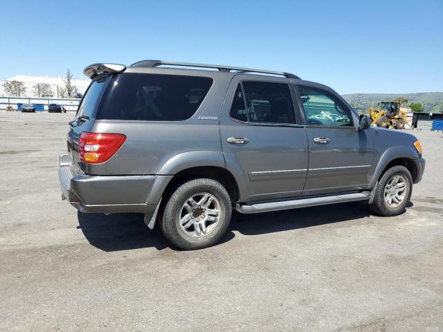 5TDBT48A14S206516 - 2004 TOYOTA SEQUOIA LIMITED GRAY photo 3