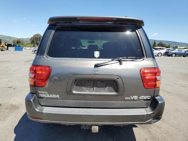 5TDBT48A14S206516 - 2004 TOYOTA SEQUOIA LIMITED GRAY photo 6