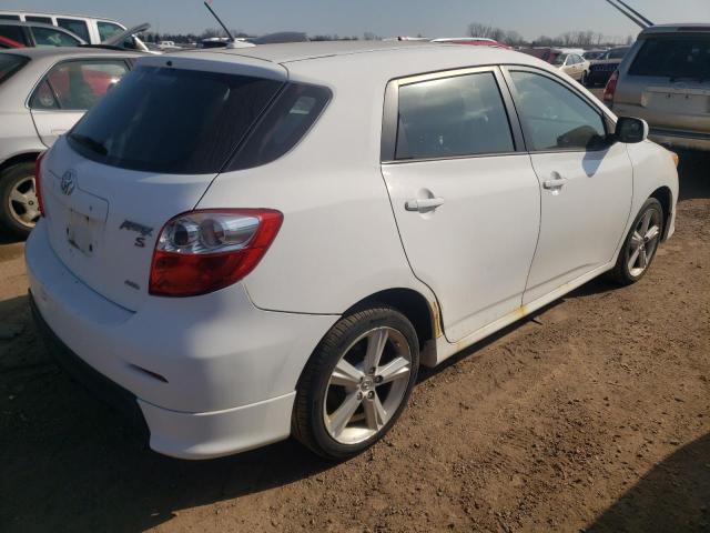 2T1LE40E89C009078 - 2009 TOYOTA COROLLA MA S WHITE photo 3