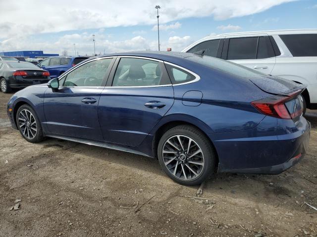 5NPEH4J25MH077591 - 2021 HYUNDAI SONATA LIMITED BLUE photo 2