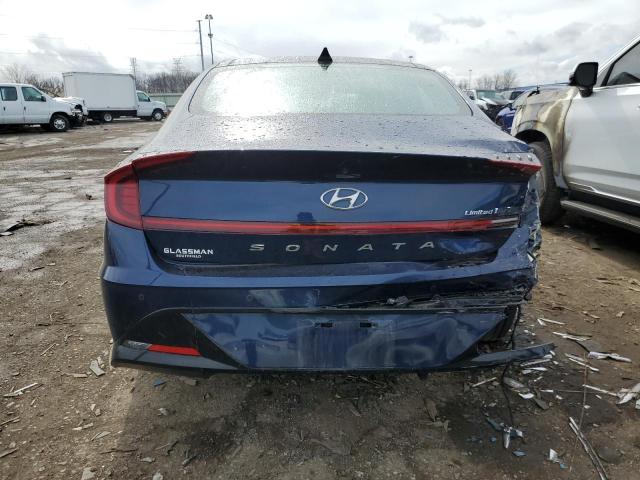 5NPEH4J25MH077591 - 2021 HYUNDAI SONATA LIMITED BLUE photo 6