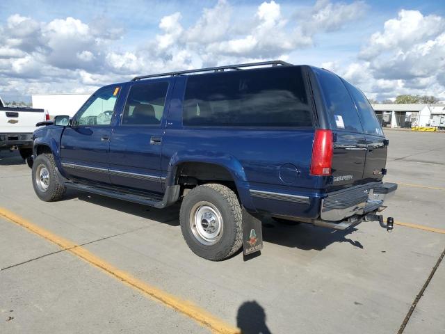 3GKGK26J3VG525744 - 1997 GMC SUBURBAN K2500 BLUE photo 2