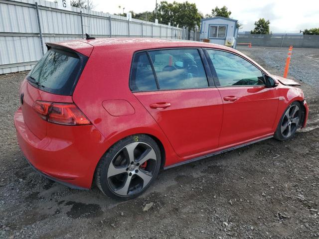 3VW447AU2FM104055 - 2015 VOLKSWAGEN GTI RED photo 3