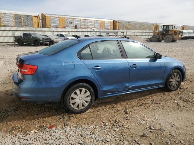 3VW2K7AJ3FM279174 - 2015 VOLKSWAGEN JETTA BASE BLUE photo 3