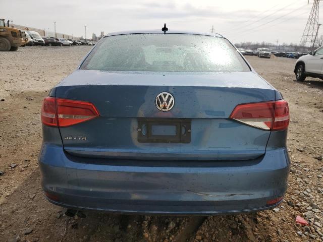 3VW2K7AJ3FM279174 - 2015 VOLKSWAGEN JETTA BASE BLUE photo 6