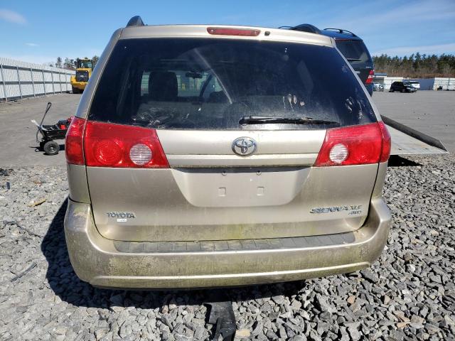 5TDBK22C98S016275 - 2008 TOYOTA SIENNA XLE GOLD photo 6