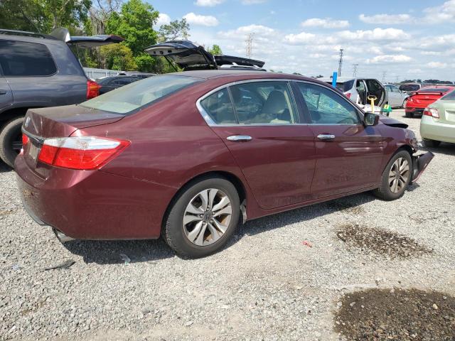 1HGCR2F31EA285228 - 2014 HONDA ACCORD LX BURGUNDY photo 3