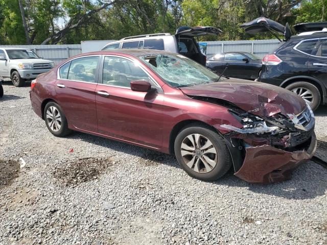 1HGCR2F31EA285228 - 2014 HONDA ACCORD LX BURGUNDY photo 4