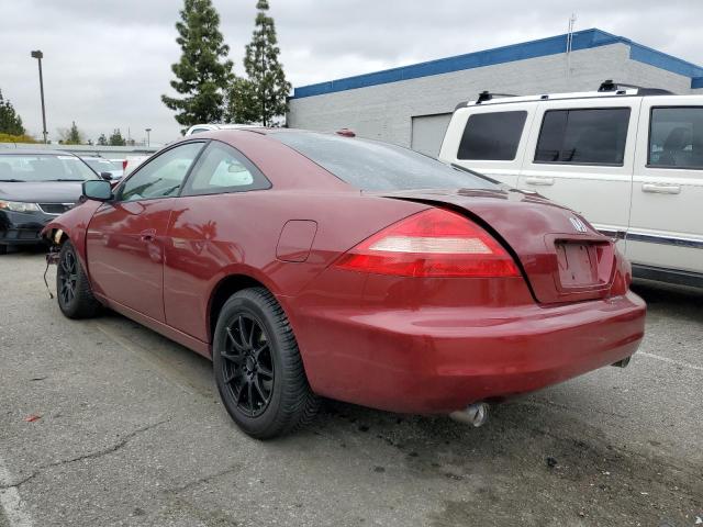 1HGCM82615A001792 - 2005 HONDA ACCORD EX BURGUNDY photo 2