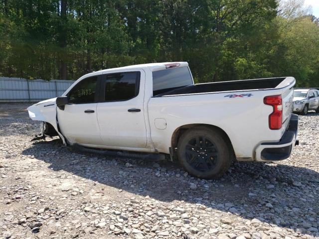 1GCPYBEK3NZ168070 - 2022 CHEVROLET SILVERADO K1500 CUSTOM WHITE photo 2