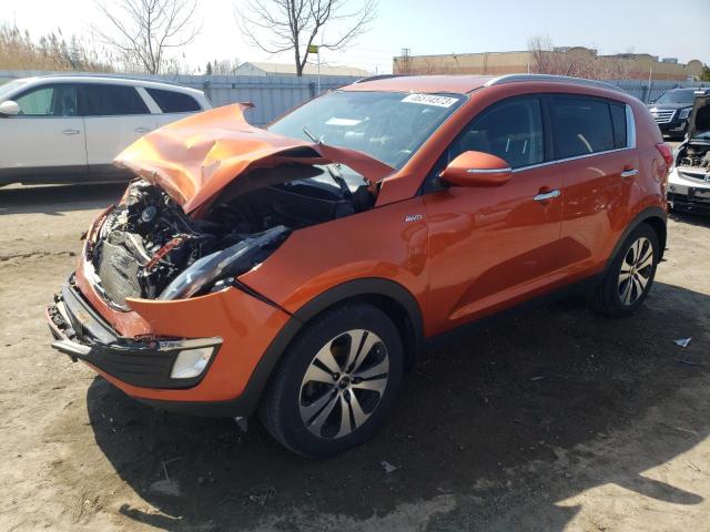 KNDPCCA2XD7468547 - 2013 KIA SPORTAGE EX ORANGE photo 1