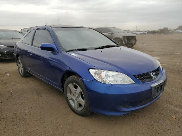 1HGEM22965L032072 - 2005 HONDA CIVIC EX BLUE photo 4