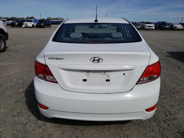 KMHCT4AE3FU803310 - 2015 HYUNDAI ACCENT GLS WHITE photo 6