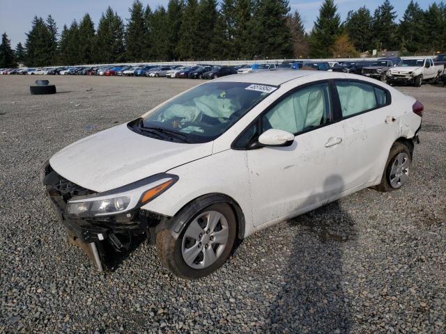 3KPFK4A71HE051307 - 2017 KIA FORTE LX WHITE photo 1