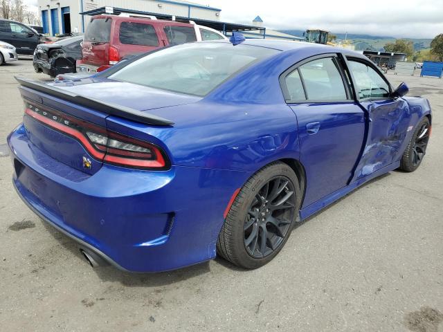 2C3CDXGJ0KH635733 - 2019 DODGE CHARGER SCAT PACK BLUE photo 3