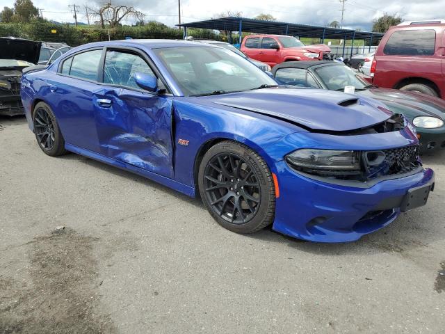 2C3CDXGJ0KH635733 - 2019 DODGE CHARGER SCAT PACK BLUE photo 4